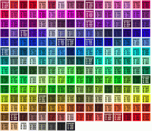 RGB Colour Codes